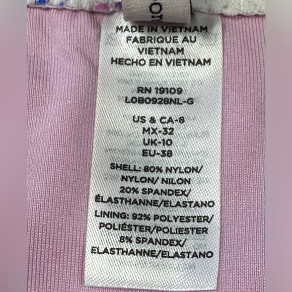 nanette lepore Turkish tile bandeau bikini set Size 8 NWT - Picture 3 of 10